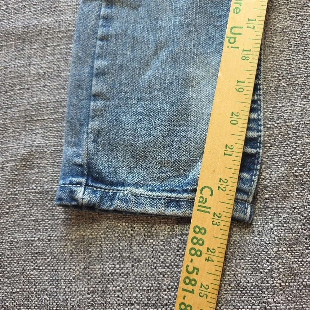Rugby Road Jeans Girls Size 8 Blue Denim Thick Stitch